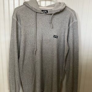 Billabong Light Gray Men’s Keystone Hoodie Sweatshirt Sz M